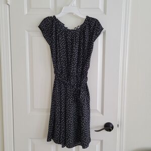 Lauren Conrad Black Patterned Dress